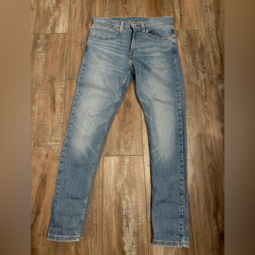 Levi's Mens Skinny Taper stretch Light Blue Jeans 34x32

9